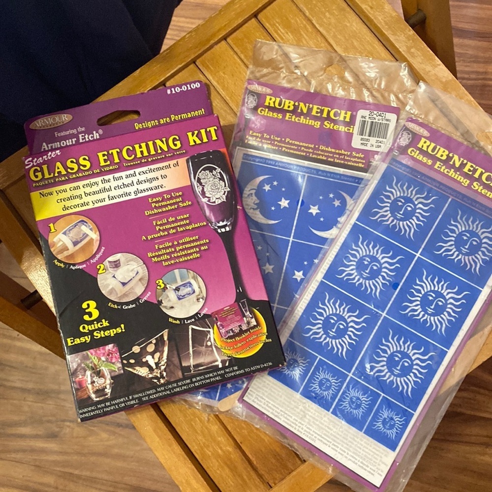 etch glass kit with extra stencils everything you need